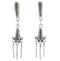 Southwestern Turquoise Sterling Silver Post Dangle Earrings EX31293